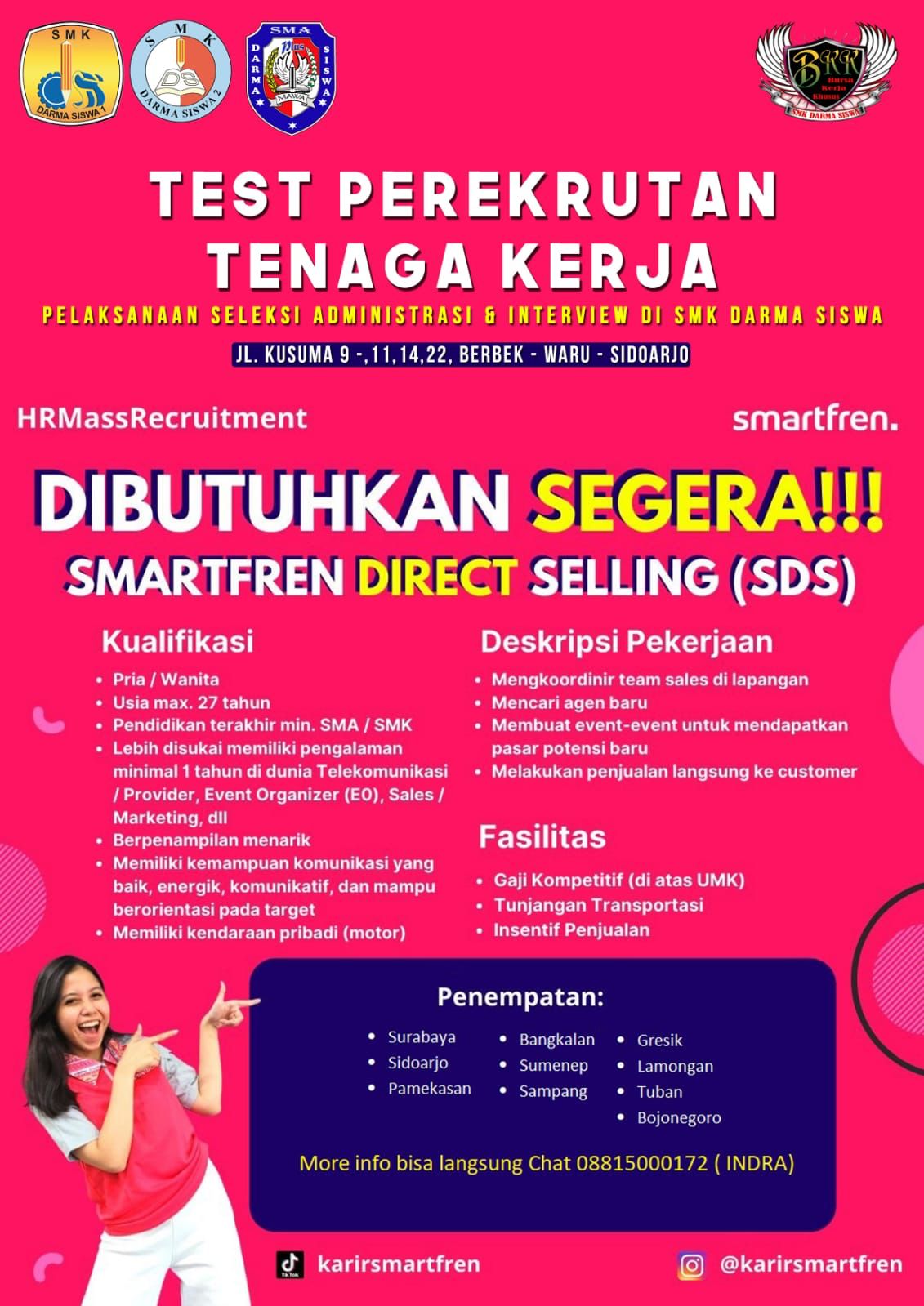 Recruitment Tenaga Kerja PT. Smartfren Telecom Tbk. Di SMK MAWA