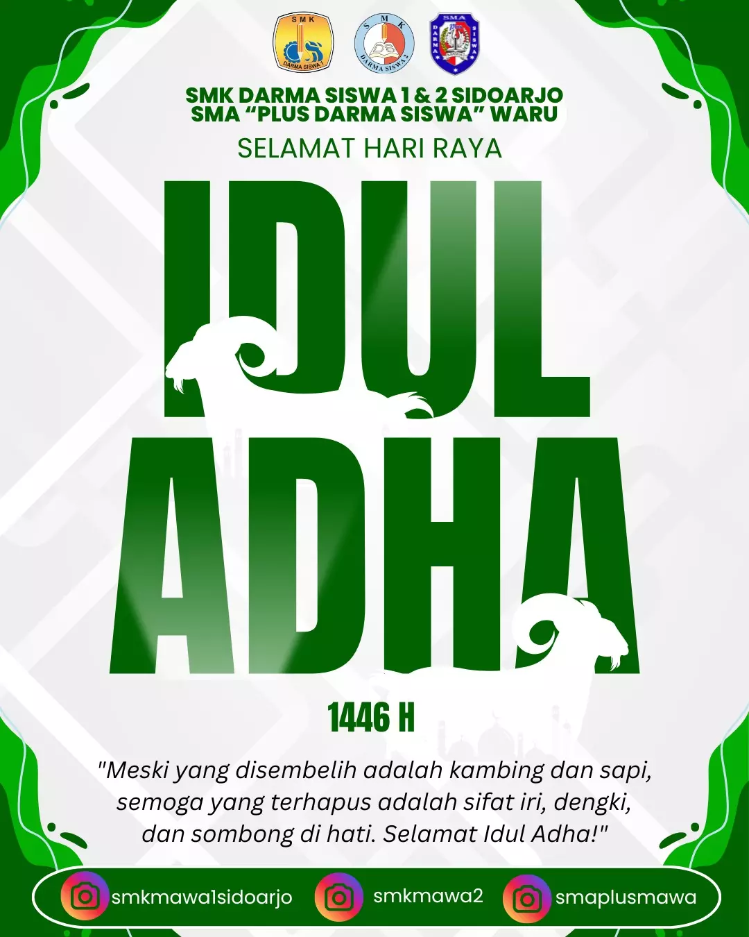You are currently viewing Peringatan Idul Adha 1446 H: Meneladani Nilai Kurban dalam Kehidupan Pelajar