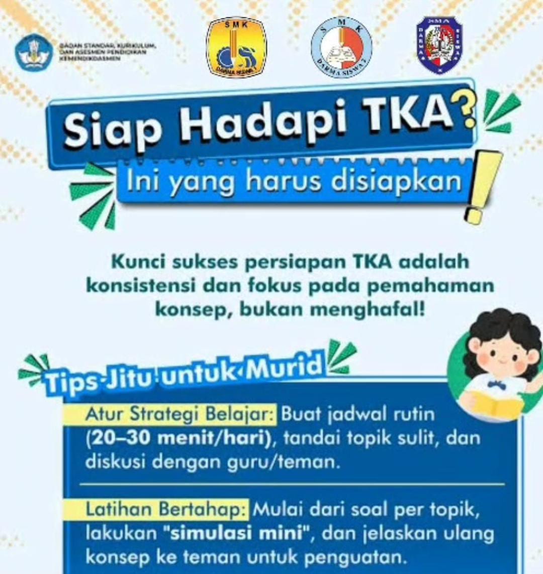 Read more about the article SIAP TKA? Tips jitu untuk Murid menghadapi TKA.
