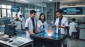 Read more about the article Desain Arsitektur Holografik 3D untuk Simulasi Praktikum Teknik Skala Nano pada SMK Sidoarjo